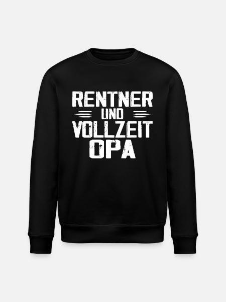 Rentner sondern Vollzeit Opa - Stanley/Stella Unisex Bio-Sweatshirt ROLLER - Schwarz