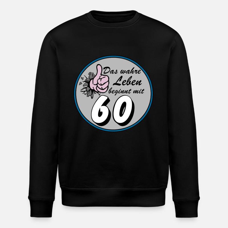 60e anniversaire, la vraie vie - Sweat bio ROLLER Stanley/Stella Unisexe - noir