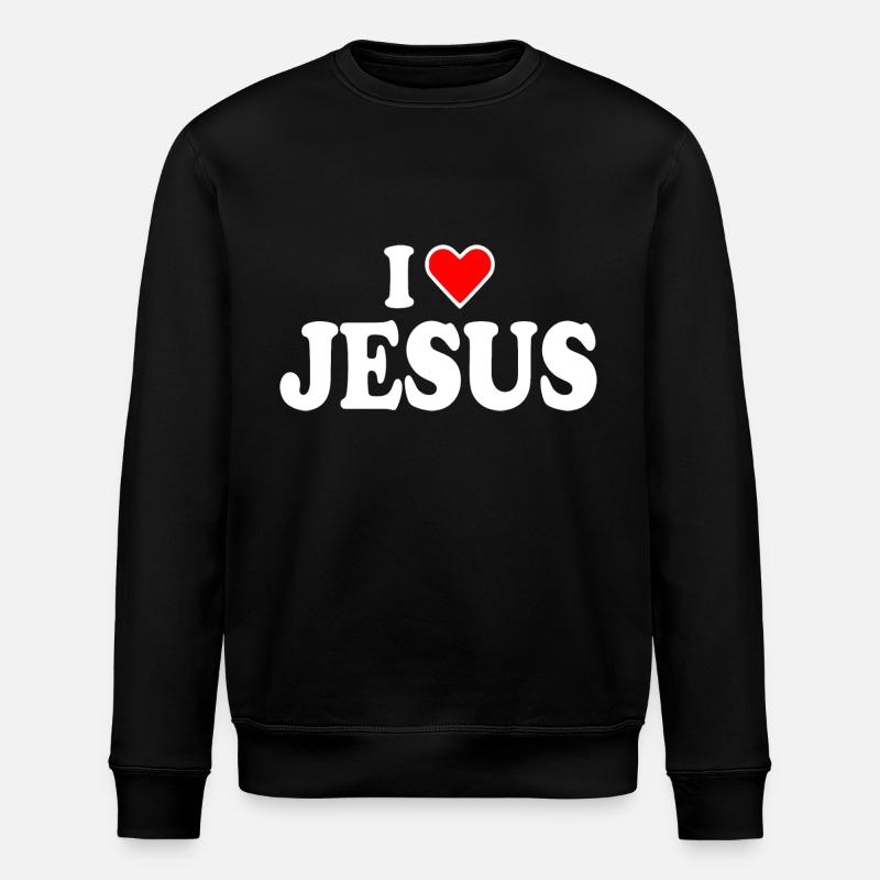 I love jesus - Sweat bio ROLLER Stanley/Stella Unisexe - noir