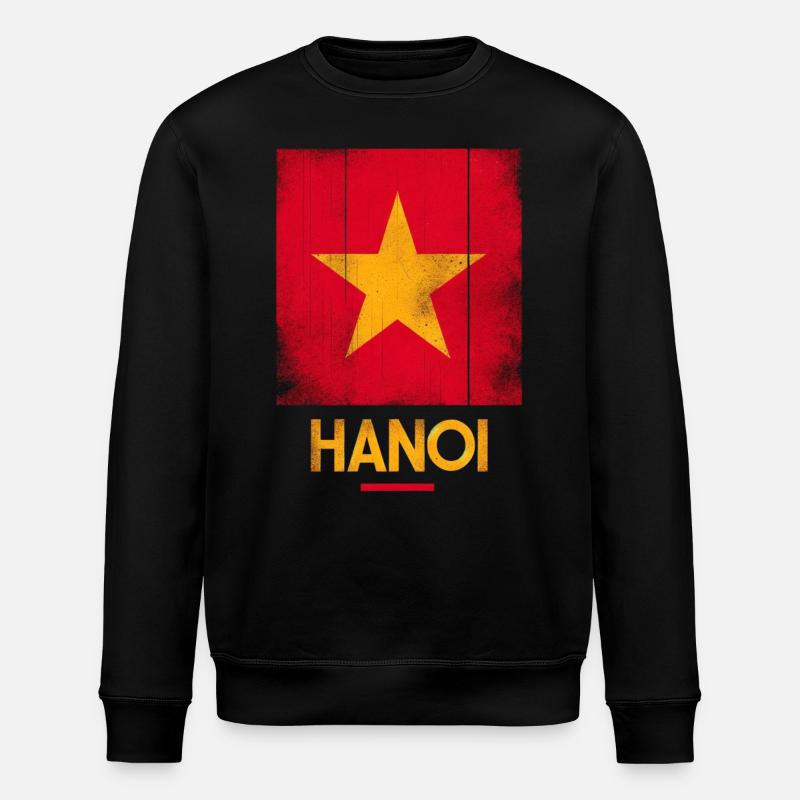 Hanoï Vietnam - Sweat bio ROLLER Stanley/Stella Unisexe - noir