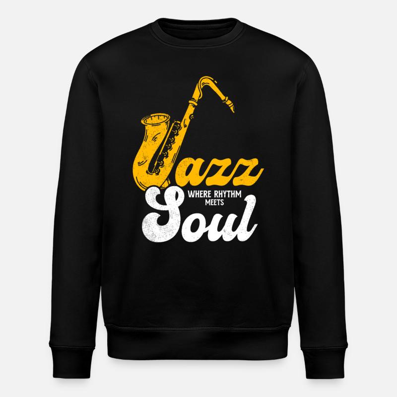 Musique jazz - Sweat bio ROLLER Stanley/Stella Unisexe - noir