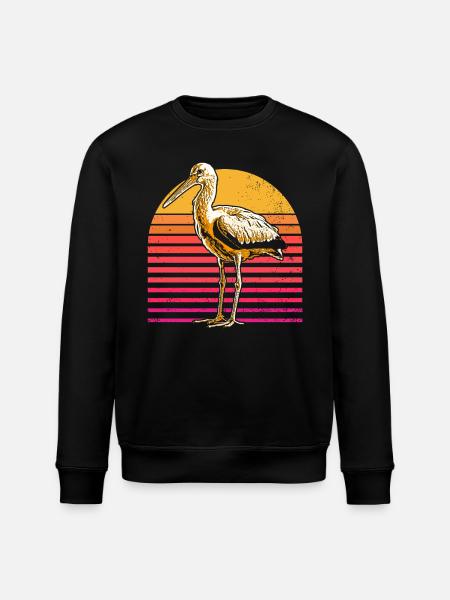Cigogne - Sweat bio ROLLER Stanley/Stella Unisexe - noir