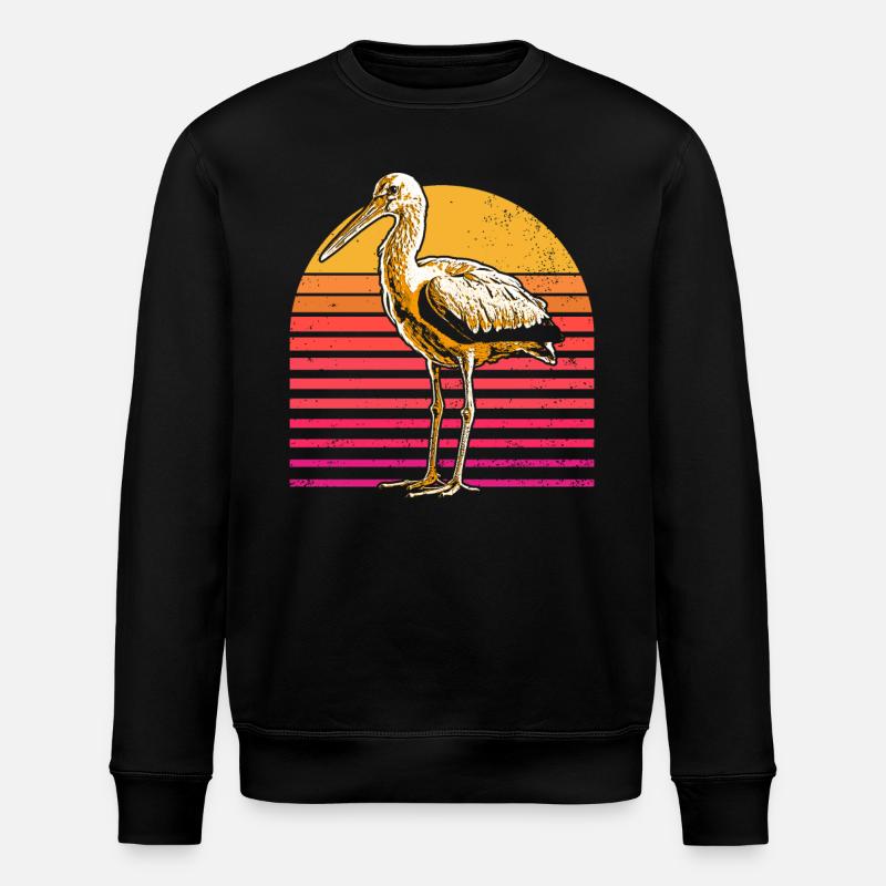 Cigogne - Sweat bio ROLLER Stanley/Stella Unisexe - noir