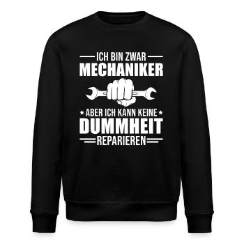 Autoschrauber Humor Kfz Mechaniker - Stanley/Stella Unisex Bio-Sweatshirt ROLLER - Schwarz - Vorne - Nik (191cm)