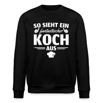 Hobbykoch Fantastischer Koch Geschenk - Stanley/Stella Unisex Bio-Sweatshirt ROLLER - Schwarz - Vorne - Nik (191cm)