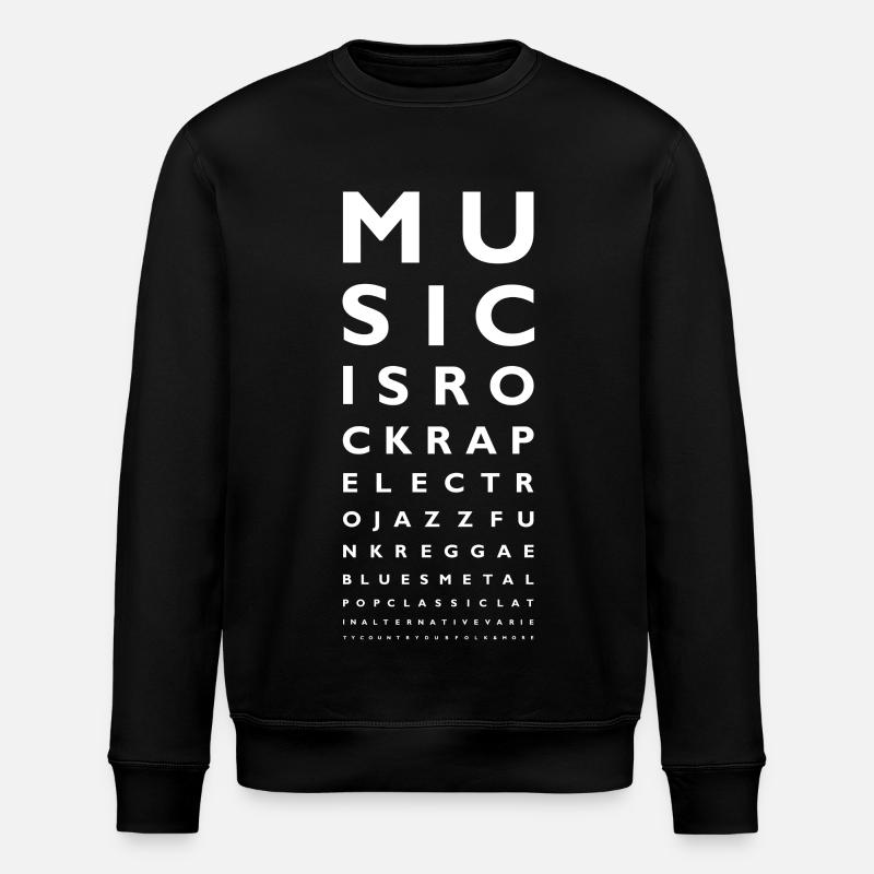 Musik ist - Stanley/Stella Unisex Bio-Sweatshirt ROLLER - Schwarz
