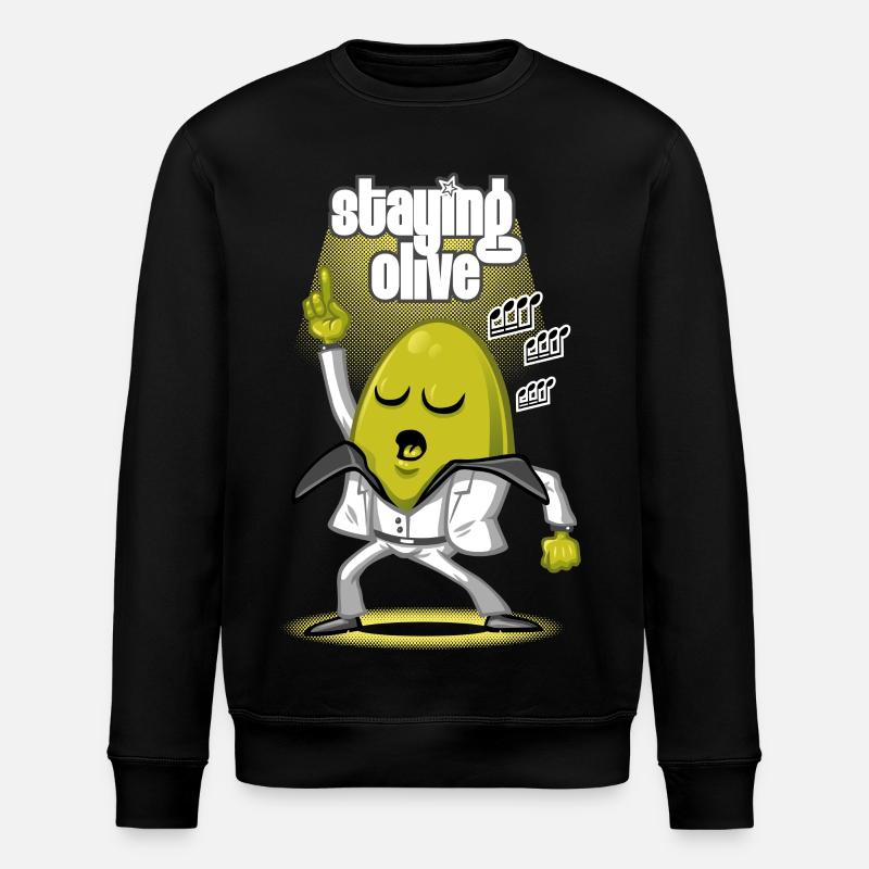 Staying olive - Stanley/Stella ROLLER Unisex Organic Sweatshirt - black