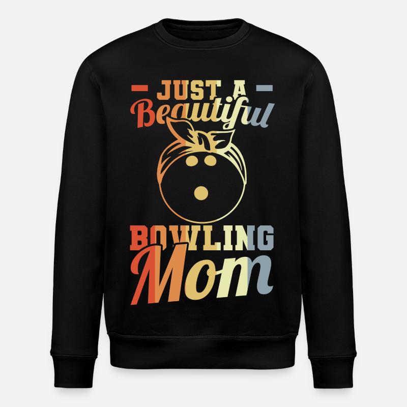 Maman Bowling - Sweat bio ROLLER Stanley/Stella Unisexe - noir