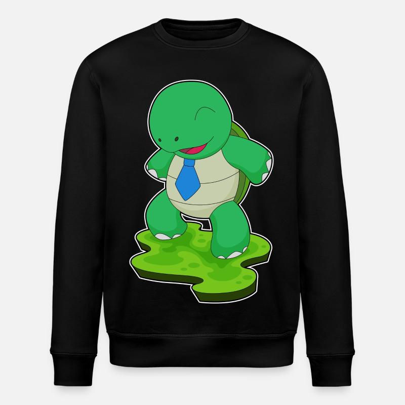 Turtle Necktie - Stanley/Stella ROLLER Unisex Organic Sweatshirt - black
