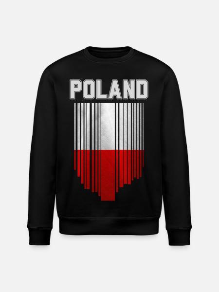 Flagge Polens, Polnischer Stolz - Stanley/Stella Unisex Bio-Sweatshirt ROLLER - Schwarz