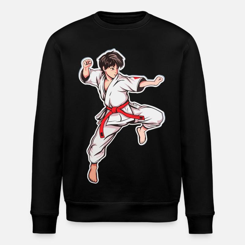 Karate Junge - Stanley/Stella Unisex Bio-Sweatshirt ROLLER - Schwarz