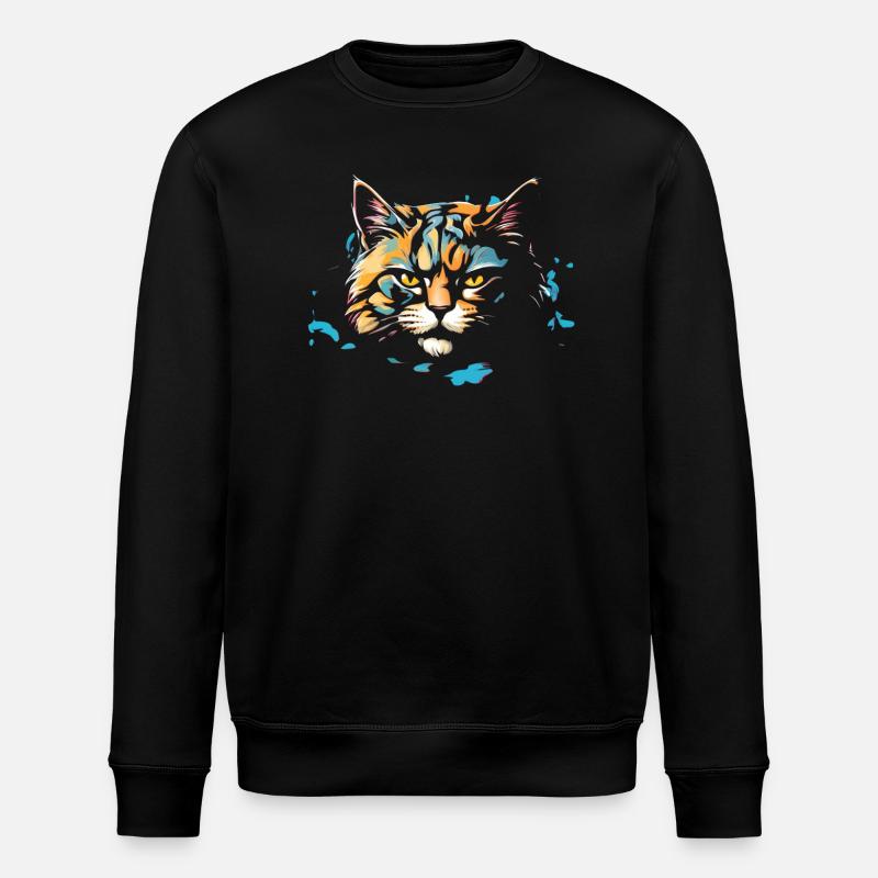 Cats - Stanley/Stella ROLLER Unisex Organic Sweatshirt - black