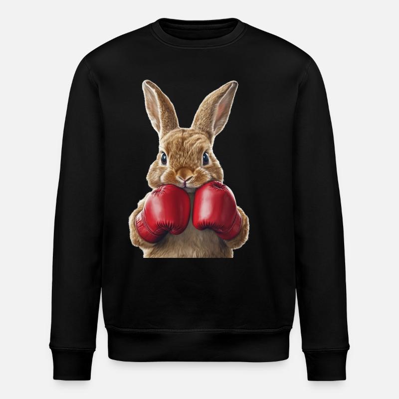 Hase - Stanley/Stella Unisex Bio-Sweatshirt ROLLER - Schwarz