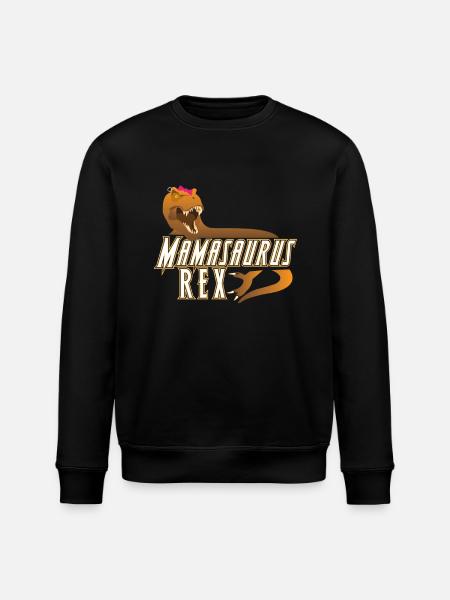 Mamasaurus Rex Mors Dag Moms Gave - Stanley/Stella økologisk unisex-sweatshirt ROLLER - sort