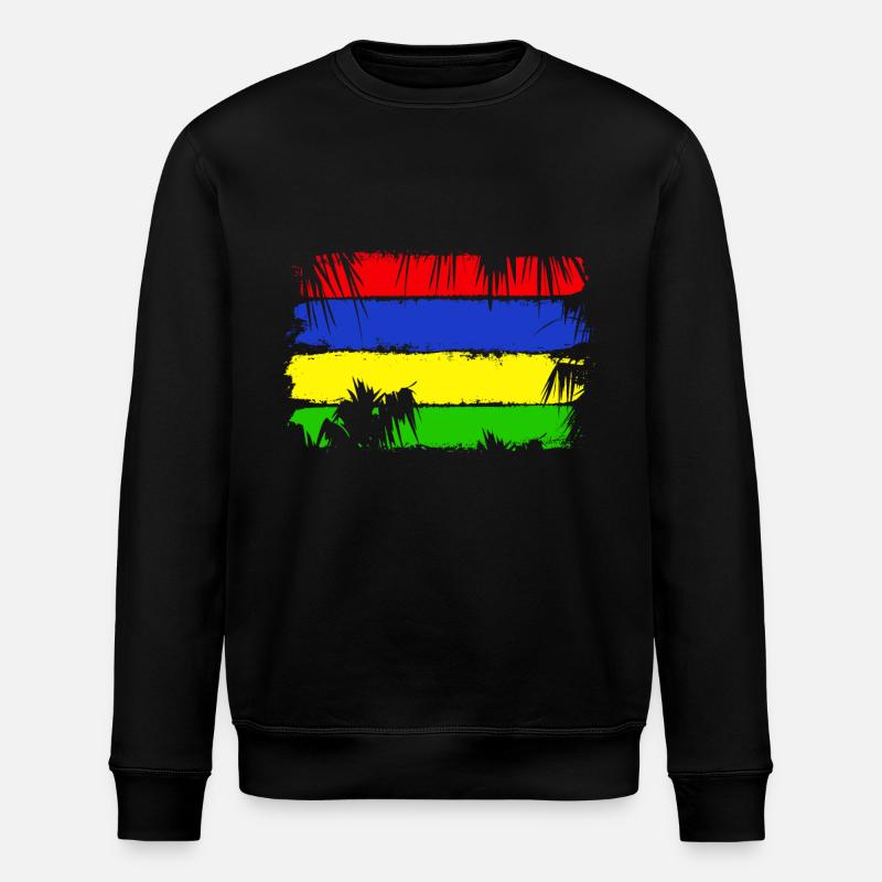 Drapeau de l’Île Maurice - Sweat bio ROLLER Stanley/Stella Unisexe - noir