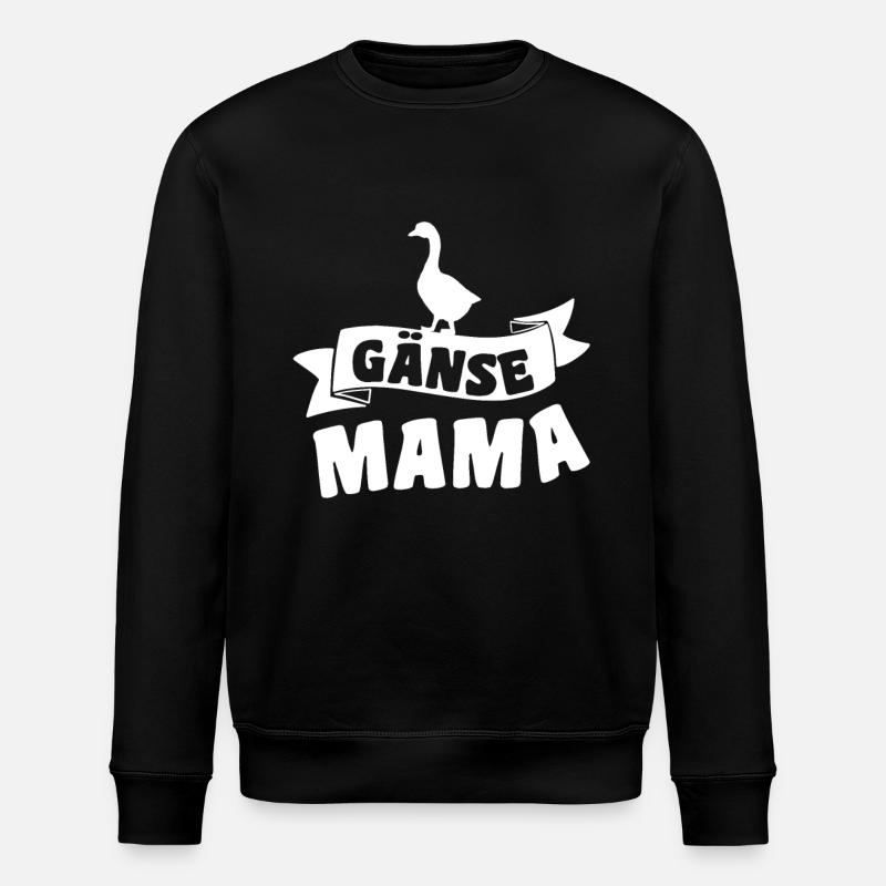 Goose Mom - Stanley/Stella ROLLER Unisex Organic Sweatshirt - black