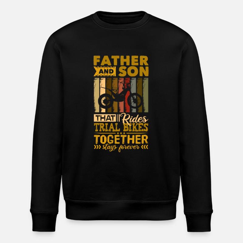 Dad Son Trial - Stanley/Stella ROLLER Unisex Organic Sweatshirt - black