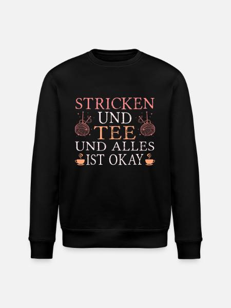 Stricken und Tee - Stanley/Stella Unisex Bio-Sweatshirt ROLLER - Schwarz