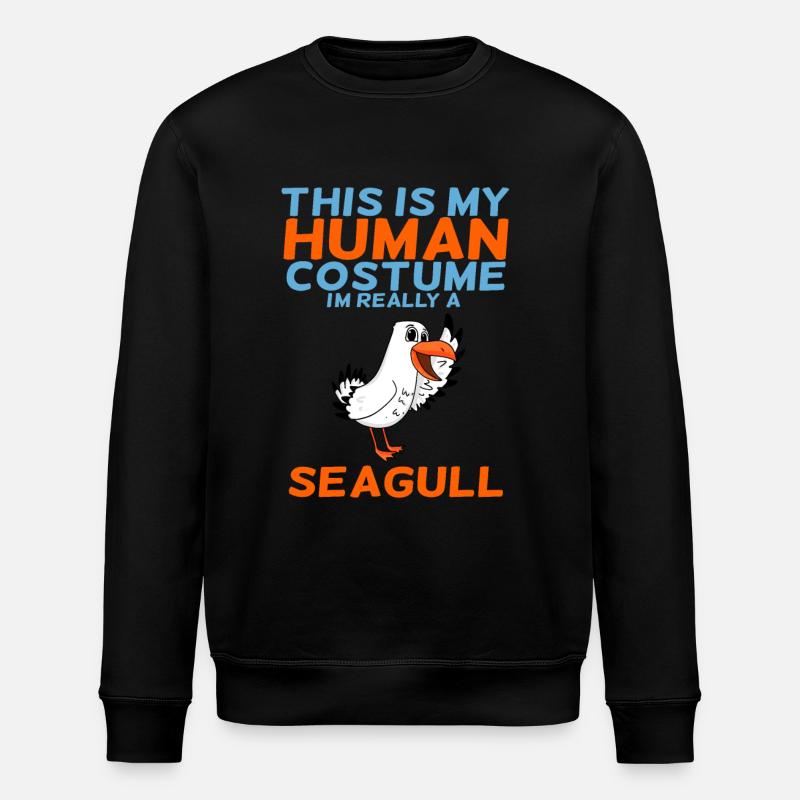 La mouette - Sweat bio ROLLER Stanley/Stella Unisexe - noir