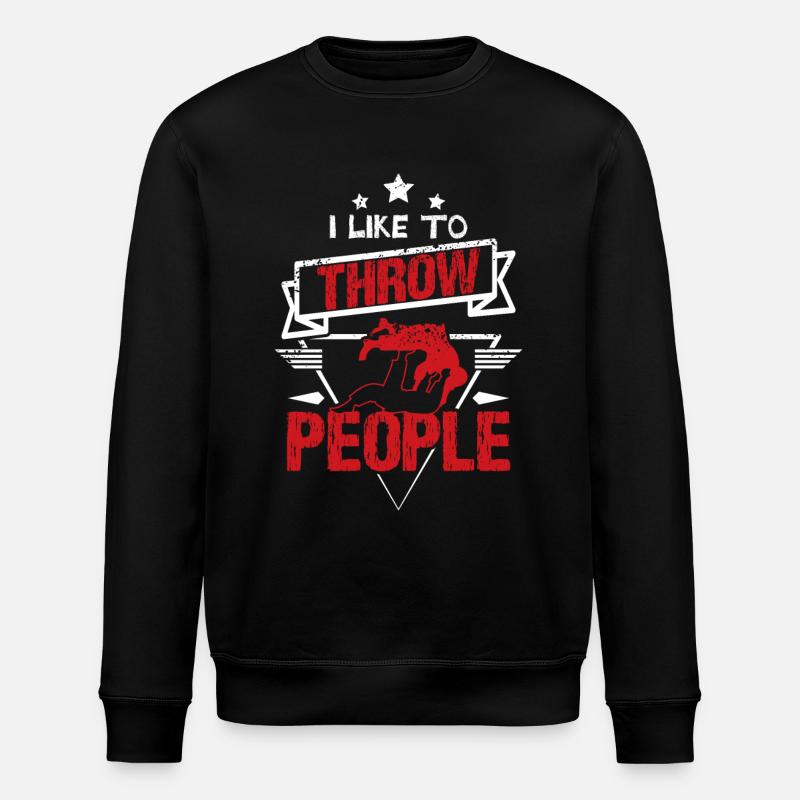 Judo throw people - Stanley/Stella Unisex Bio-Sweatshirt ROLLER - Schwarz