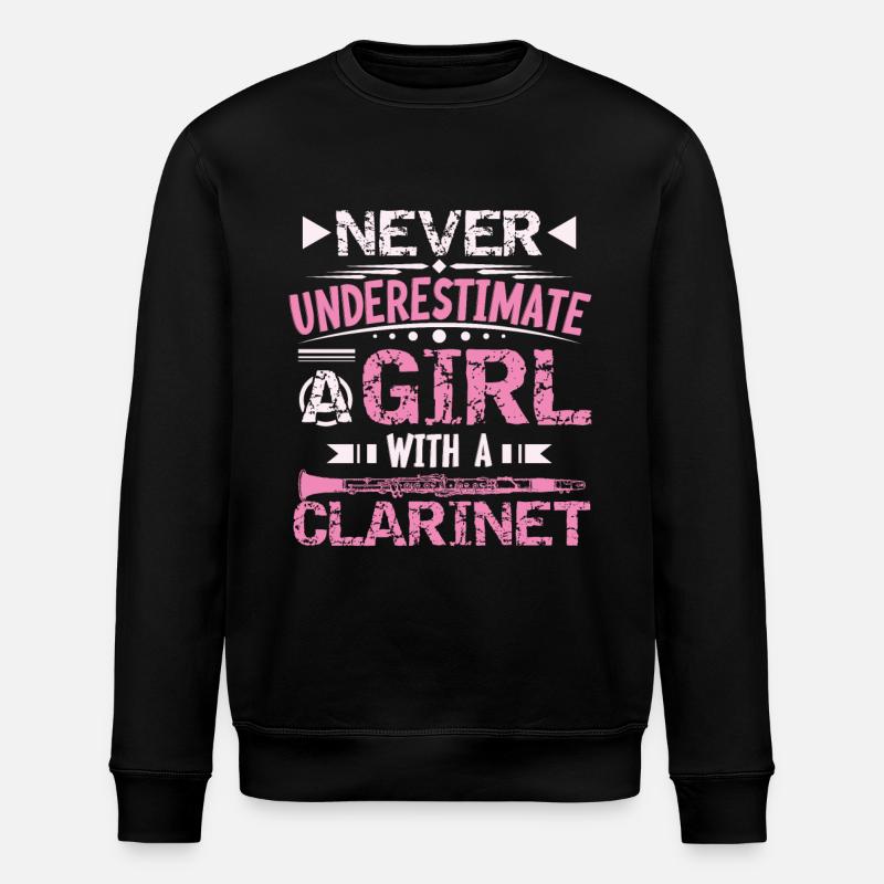 clarinet - Stanley/Stella ROLLER Unisex Organic Sweatshirt - black