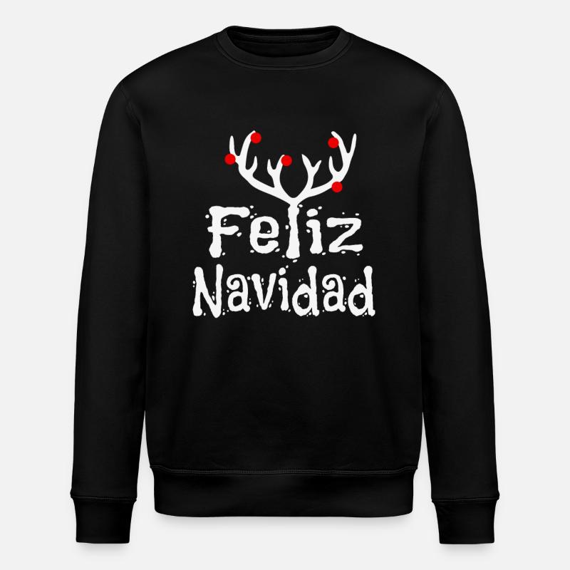 Feliz Navidad - Stanley/Stella ROLLER Unisex Organic Sweatshirt - black