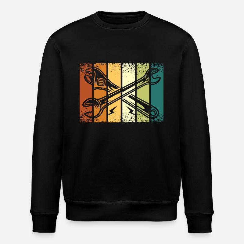 Outil rétro - Sweat bio ROLLER Stanley/Stella Unisexe - noir