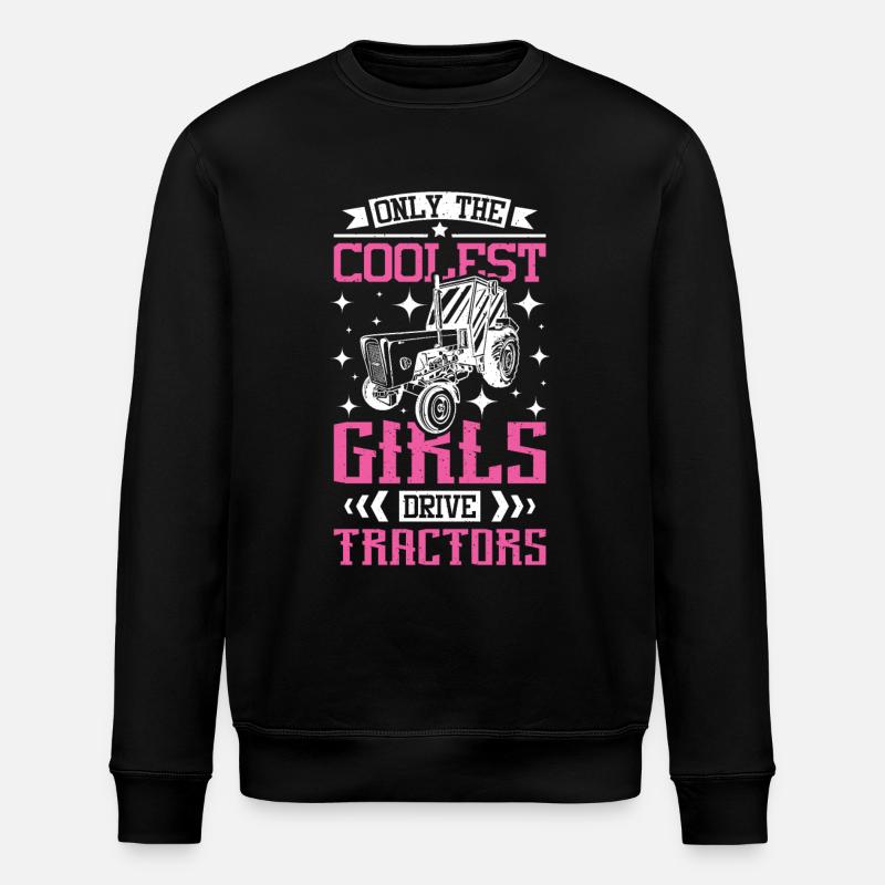 Tracteur Filles - Sweat bio ROLLER Stanley/Stella Unisexe - noir
