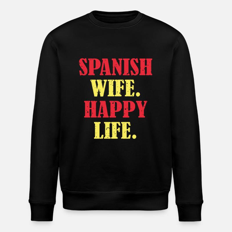 Femme espagnole vie heureuse - Sweat bio ROLLER Stanley/Stella Unisexe - noir