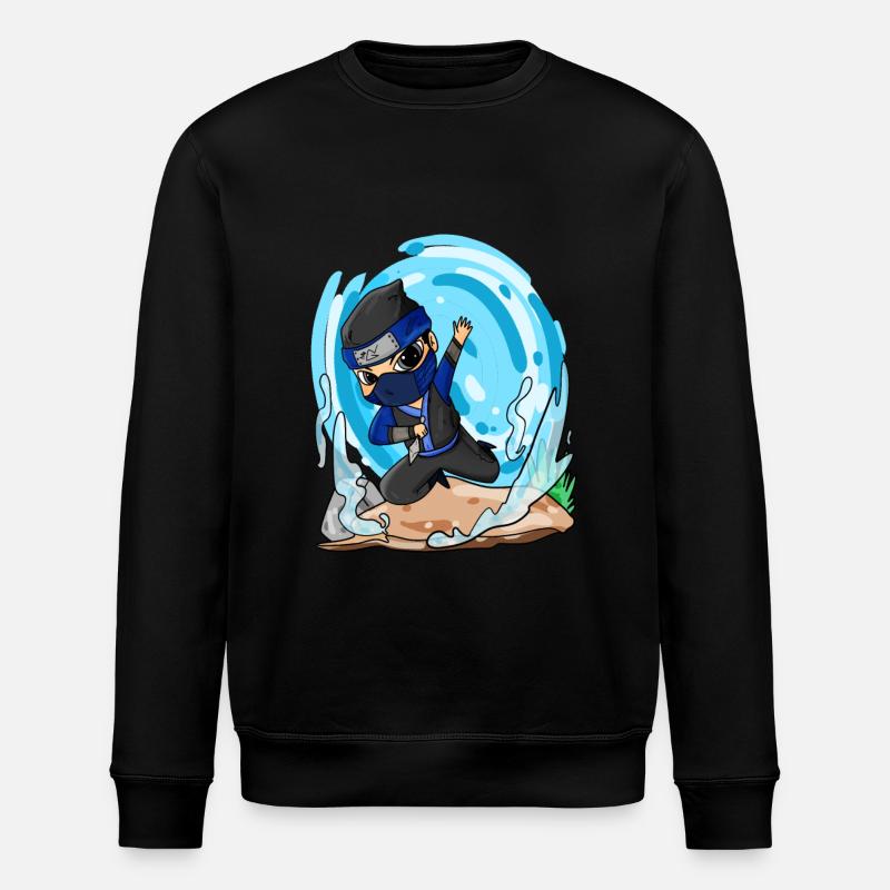 Motif Ninja pour enfants - Sweat bio ROLLER Stanley/Stella Unisexe - noir