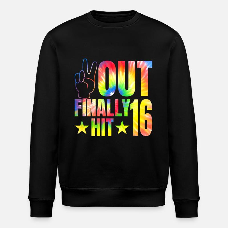 Finally hit 16-year-old celebrant 16. - Stanley/Stella ROLLER Unisex Organic Sweatshirt - black