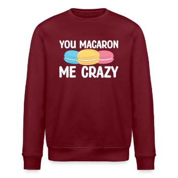 Tu m’as | fou Cuire des | de t-shirt Pâtisserie - Sweat bio ROLLER Stanley/Stella Unisexe - bordeaux - Devant - Nik (191cm)