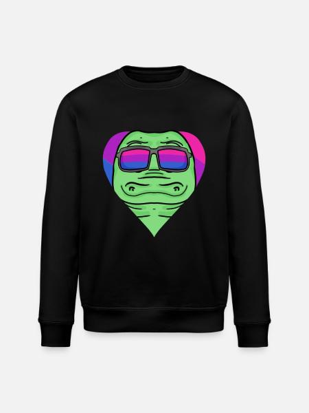 Bisexuell Krokodil Geschenk - Stanley/Stella Unisex Bio-Sweatshirt ROLLER - Schwarz