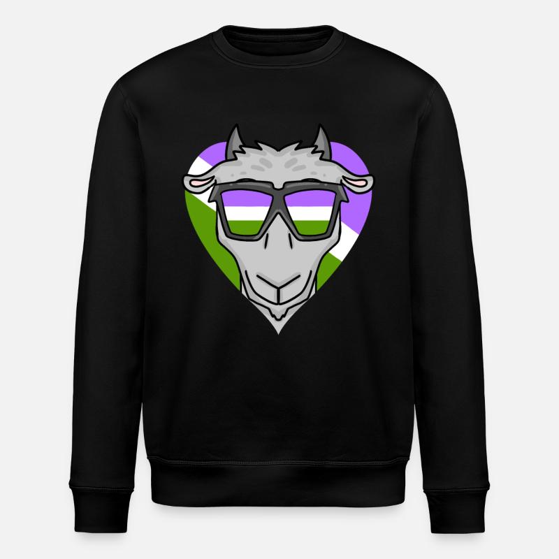 Genderqueer Chèvre - Sweat bio ROLLER Stanley/Stella Unisexe - noir