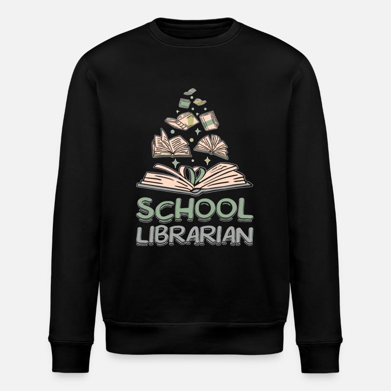 School librarian - Stanley/Stella ROLLER Unisex Organic Sweatshirt - black