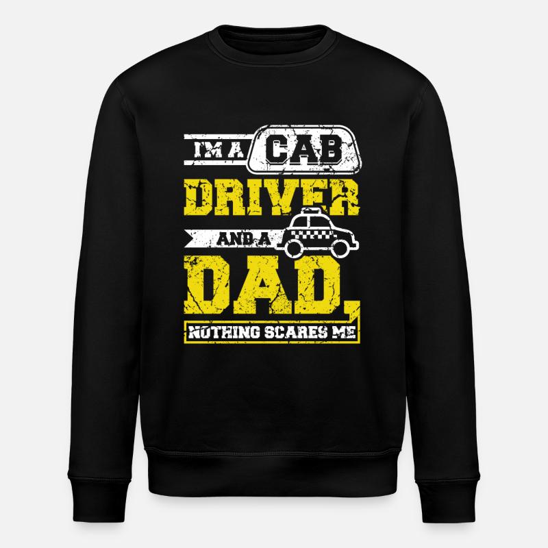 Chauffeur de taxi et papa - Sweat bio ROLLER Stanley/Stella Unisexe - noir
