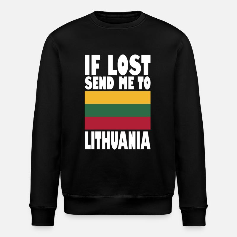 Drapeau de la Lituanie - Sweat bio ROLLER Stanley/Stella Unisexe - noir