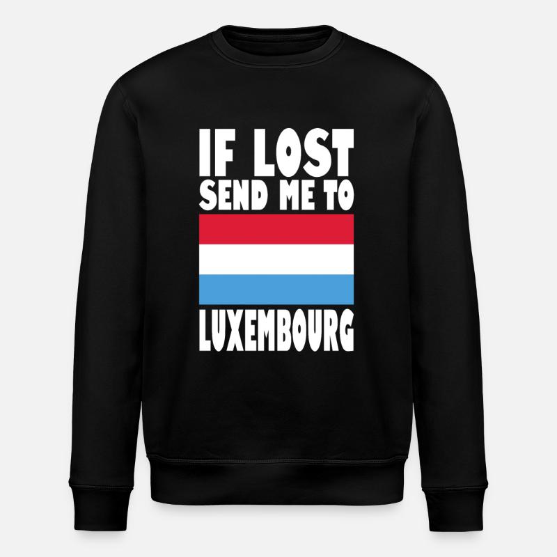 Drapeau luxembourgeois - Sweat bio ROLLER Stanley/Stella Unisexe - noir