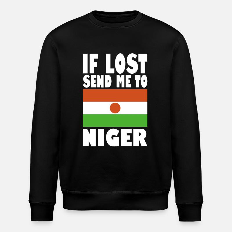 Niger Flag Saying - Stanley/Stella ROLLER Unisex Organic Sweatshirt - black