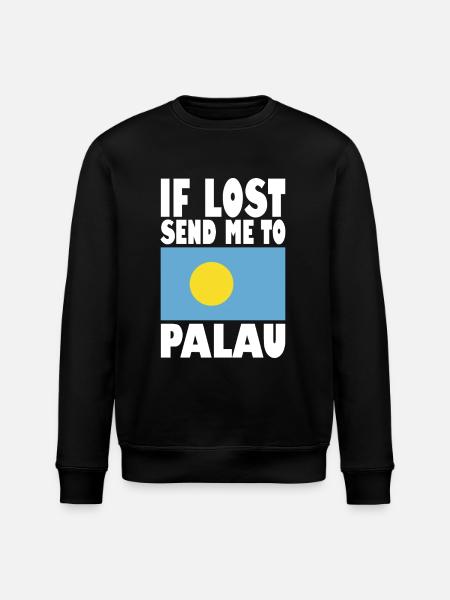 Palau Flag Saying - Stanley/Stella ROLLER Unisex Organic Sweatshirt - black