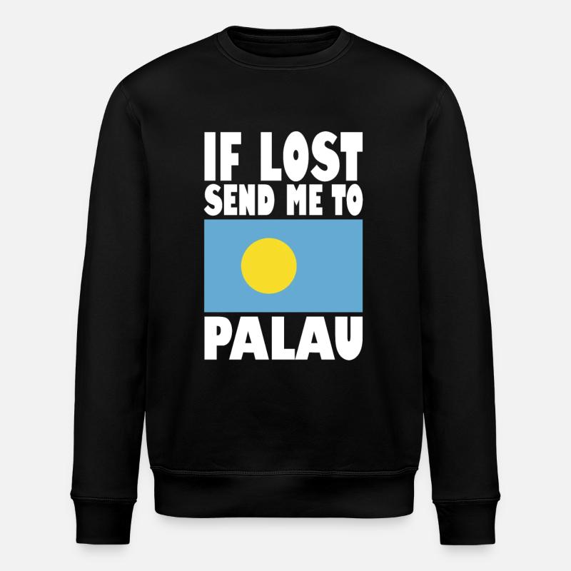 Palau Flag Saying - Stanley/Stella ROLLER Unisex Organic Sweatshirt - black