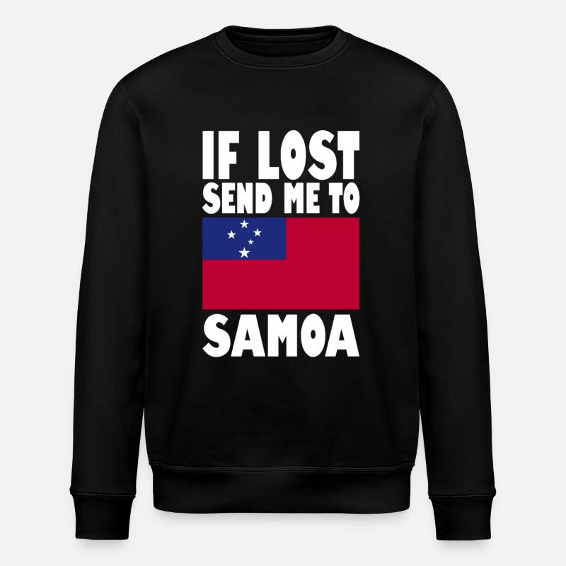 Drapeau des Samoa - Sweat bio ROLLER Stanley/Stella Unisexe - noir