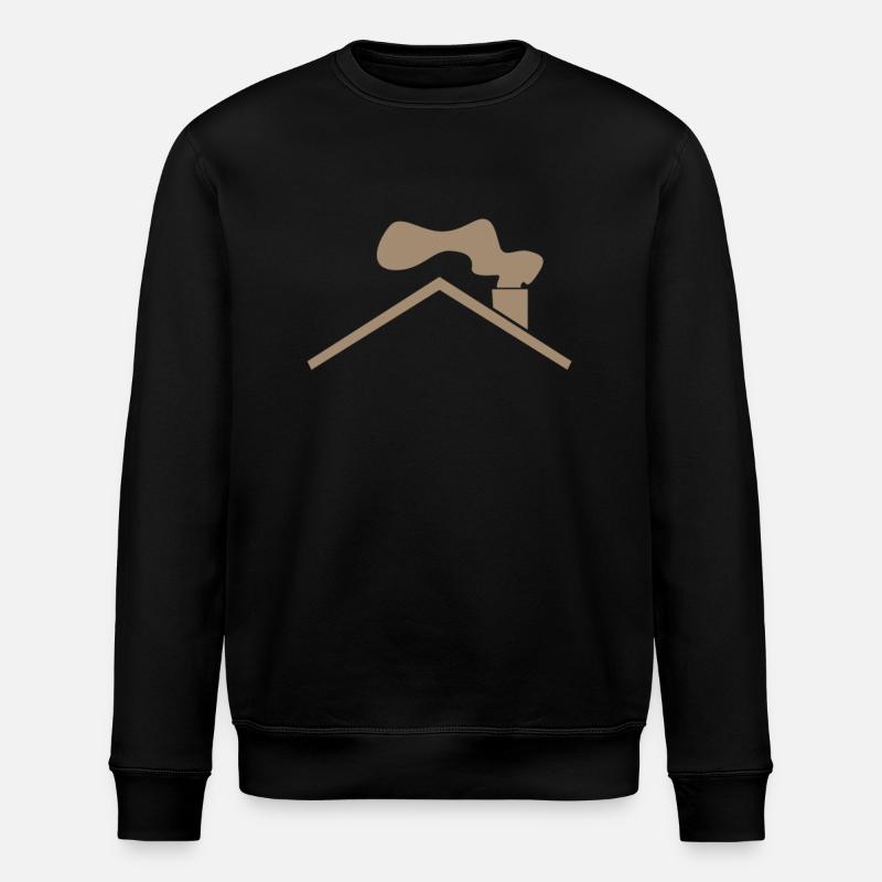 Toit de la maison - Sweat bio ROLLER Stanley/Stella Unisexe - noir