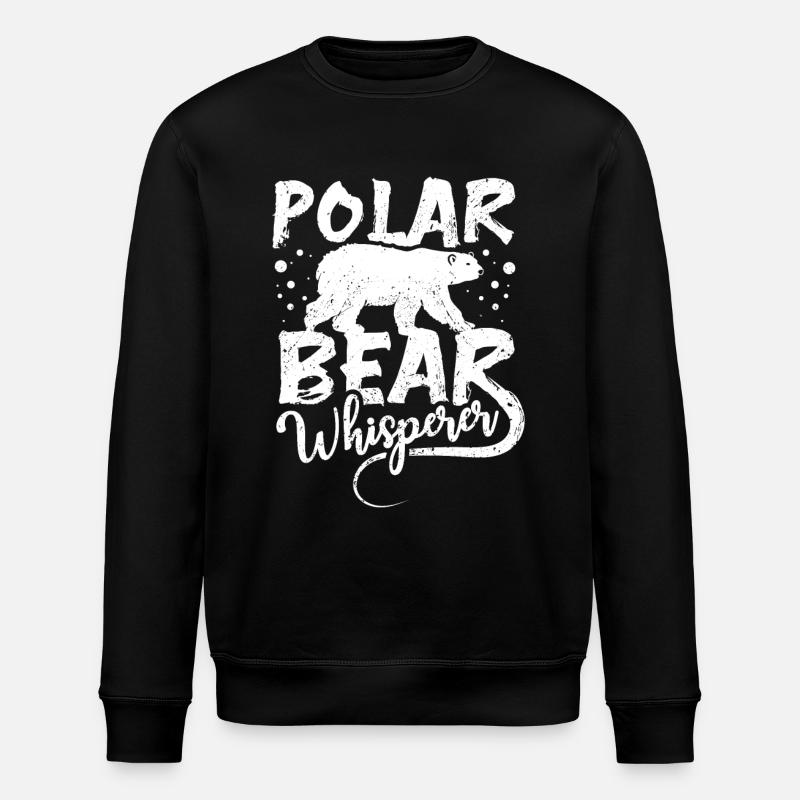 Polar bear whisperer - Stanley/Stella Unisex Bio-Sweatshirt ROLLER - Schwarz