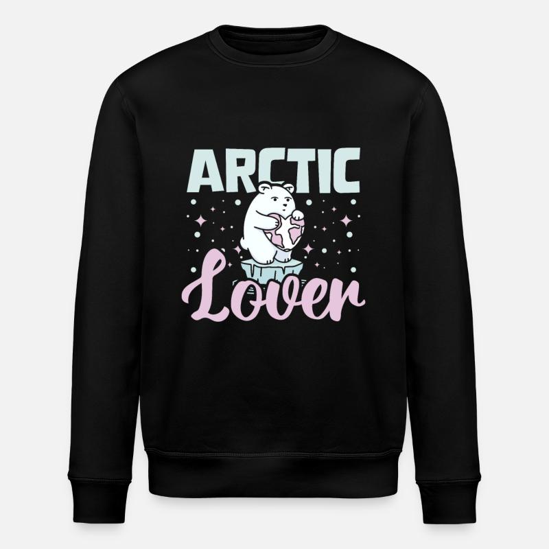 Polar bears Arctic lover - Stanley/Stella ROLLER Unisex Organic Sweatshirt - black