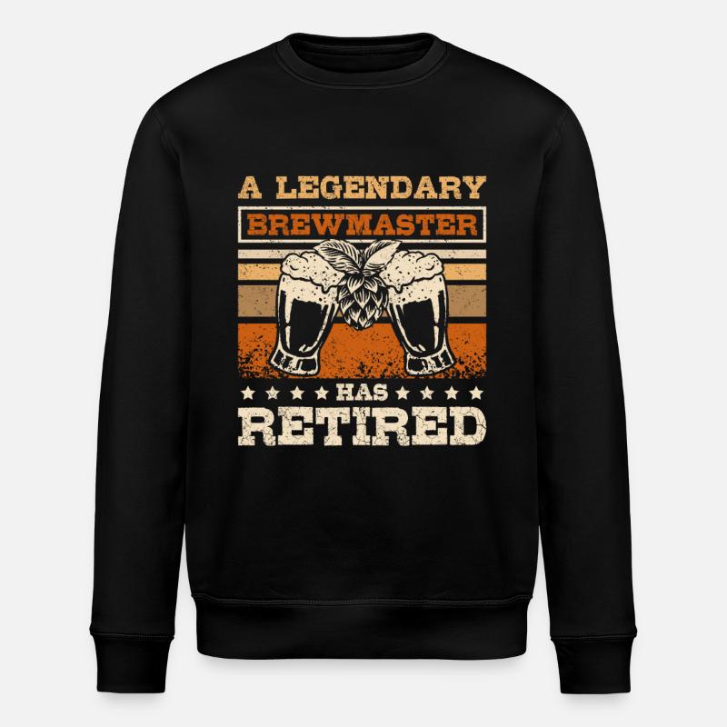 A legendary brewmaster has retired - Stanley/Stella Unisex Bio-Sweatshirt ROLLER - Schwarz