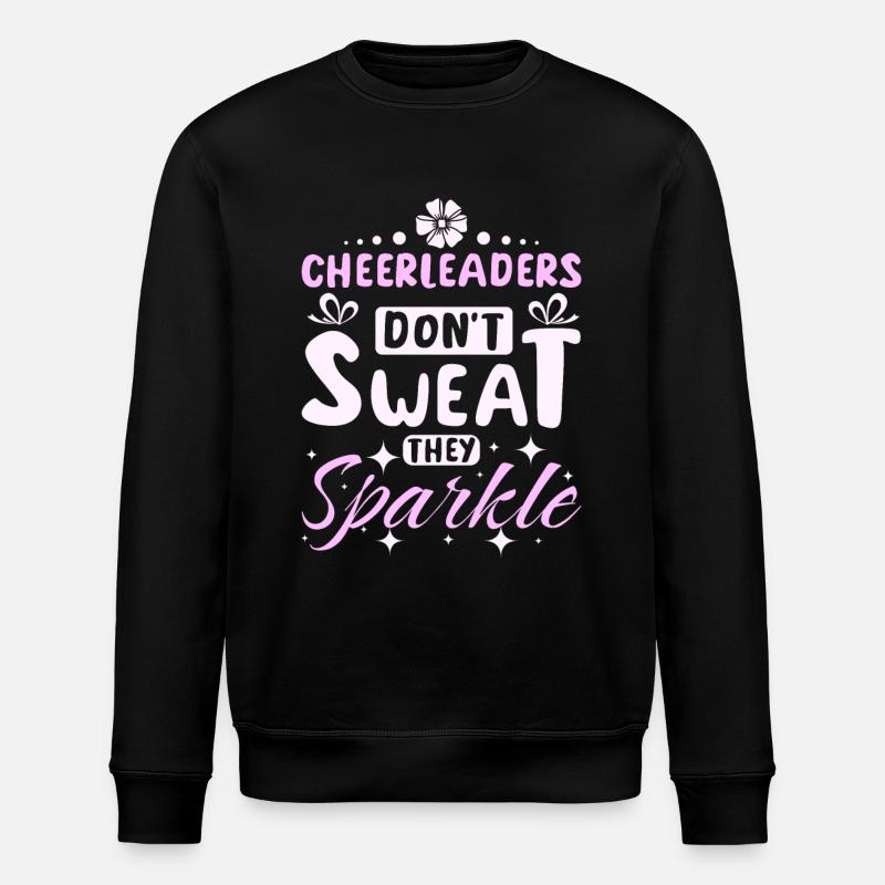 Cheerleader don't sweat they sparkle - Stanley/Stella Unisex Bio-Sweatshirt ROLLER - Schwarz