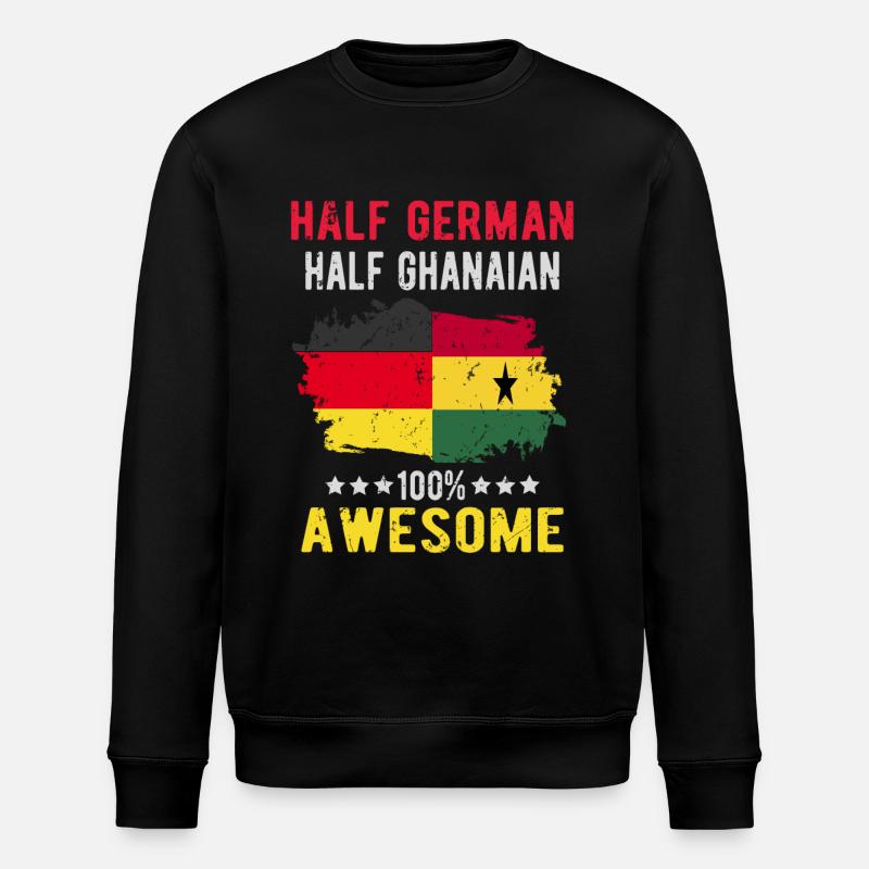 Moitié Allemand Moitié Ghanese - Sweat bio ROLLER Stanley/Stella Unisexe - noir