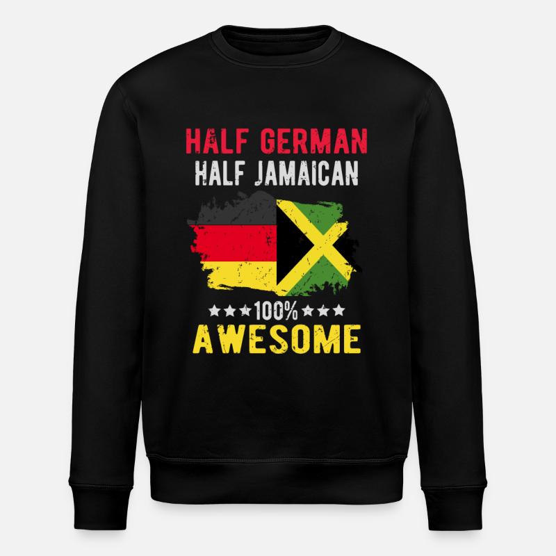 Moitié allemand moitié jamaïcain - Sweat bio ROLLER Stanley/Stella Unisexe - noir