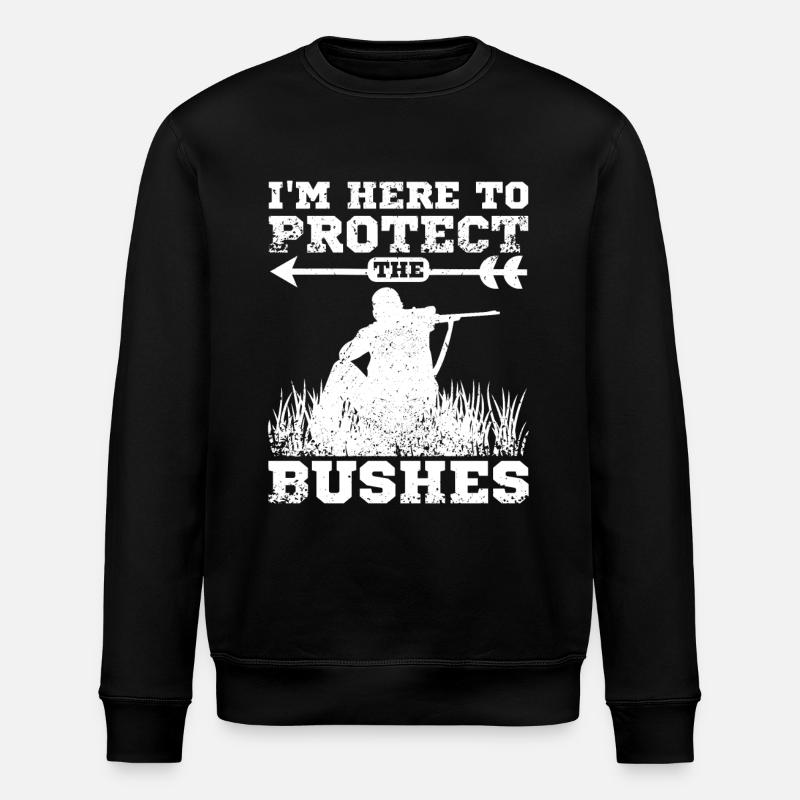 Funny Hunting protège les buissons - Sweat bio ROLLER Stanley/Stella Unisexe - noir